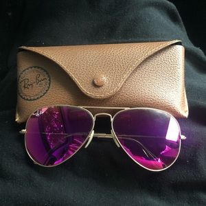 Pink Standard Rayban Aviators